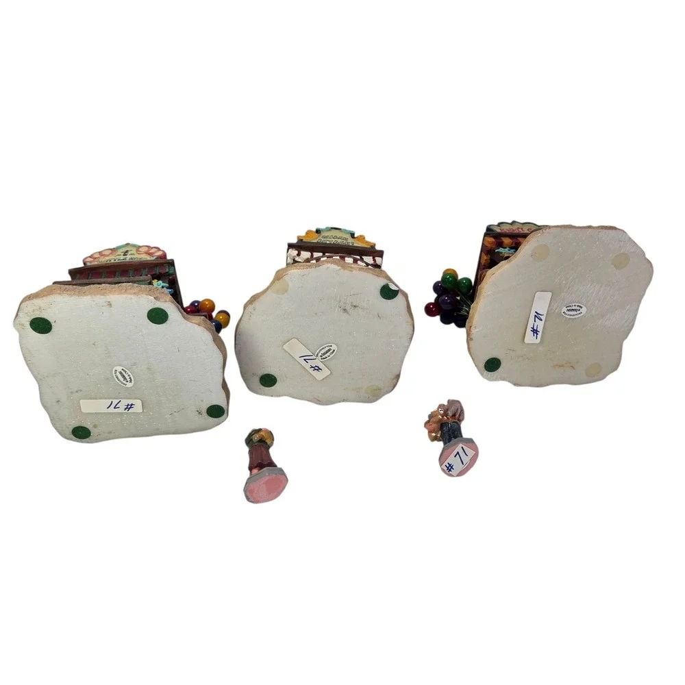 Lemax Carnival Kiosks Christmas Village Fair Game Booths Set 43440 Boxed 2004‎